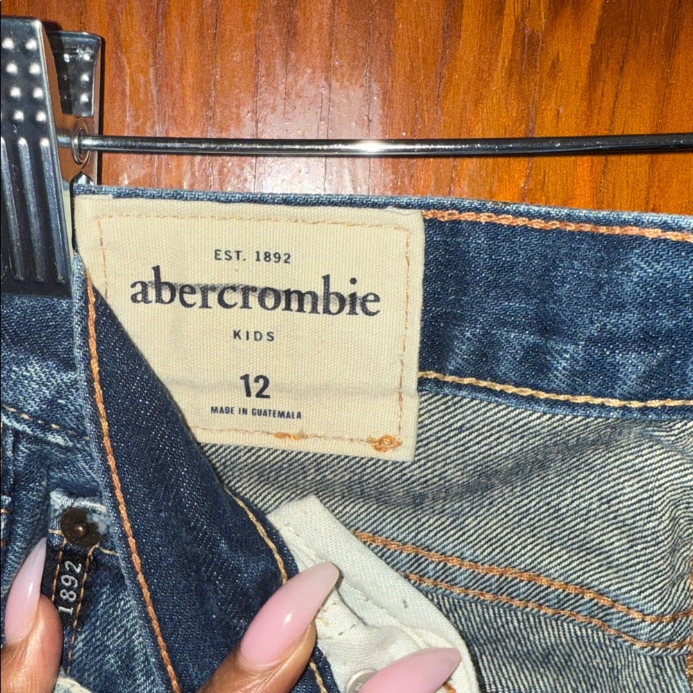 Vintage Abercrombie Kids Blue Distressed Jeans - Picture 2 of 15